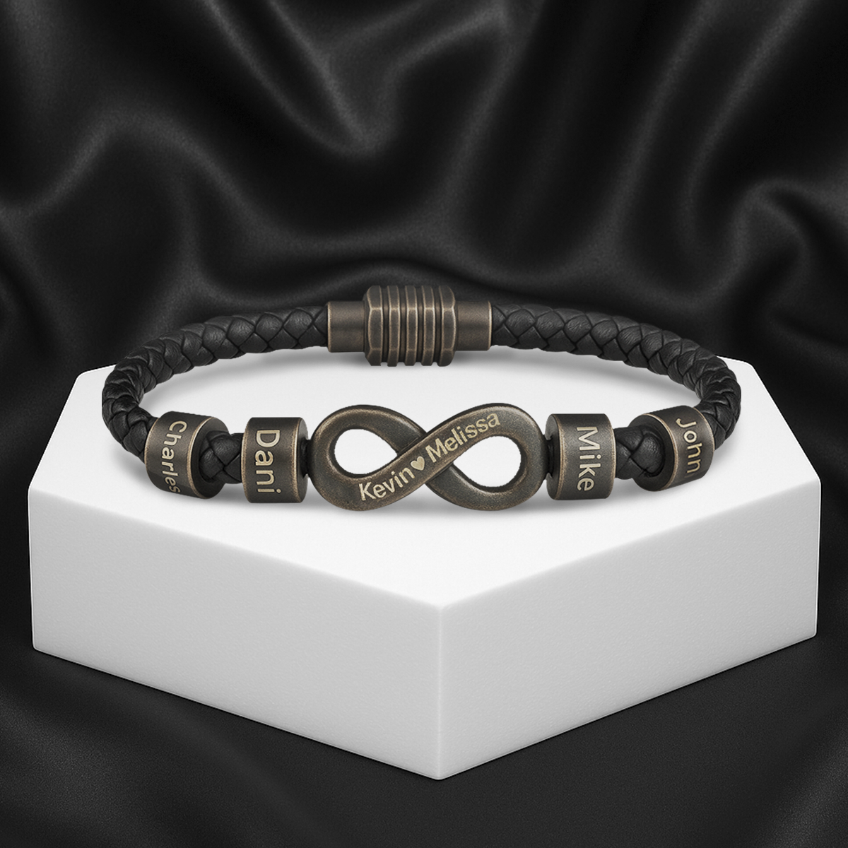 Infinity Name Bracelet - For the Man Who Holds Us Together