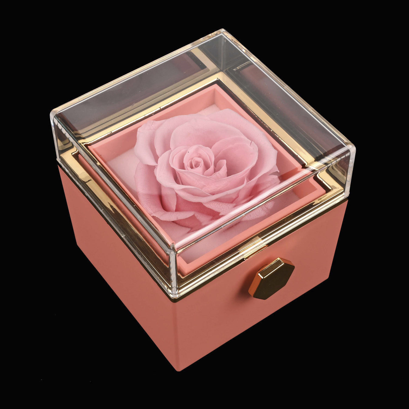 Eternal Rose Box W/ Personalized Necklace