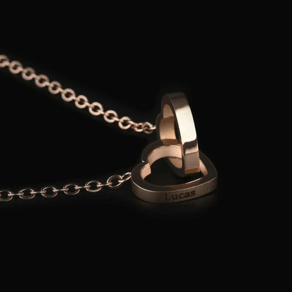 Eternal Rose Box W/ Personalized Necklace