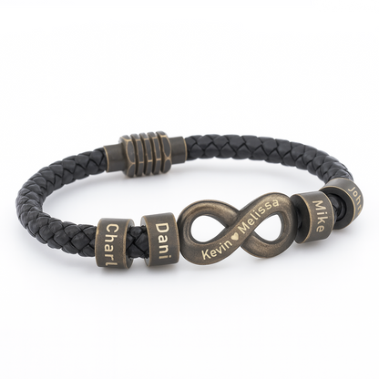 Infinity Name Bracelet - For the Man Who Holds Us Together