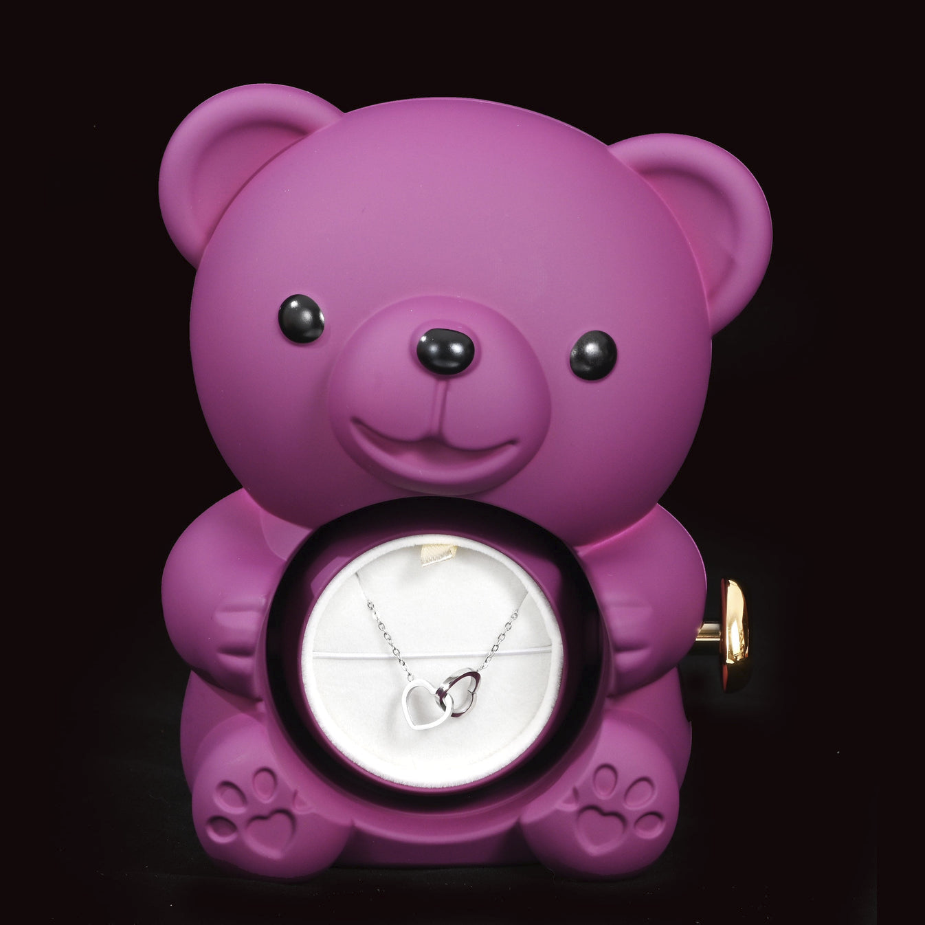 Eternal Rose Bear w/ Personalized Necklace
